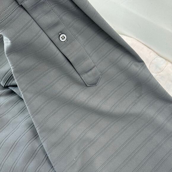 Men’s gray XXL long sleeve Daniel Cremieux polo style shirt - Picture 3 of 7